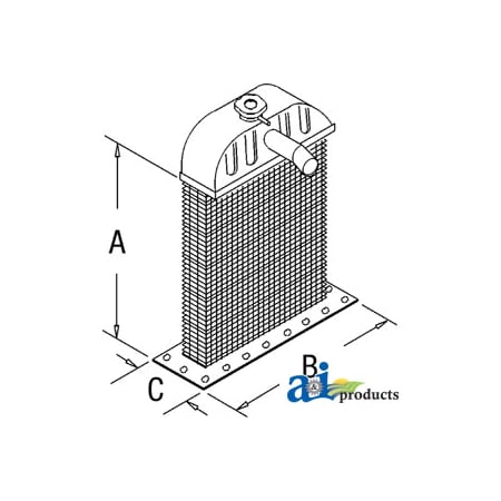 A & I Products Radiator Core 21" x16" x11" A-351878R93